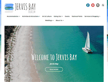 Tablet Screenshot of jervisbaytourism.com.au